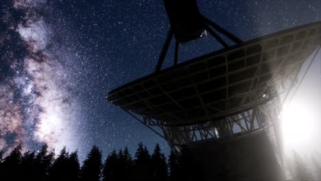 Observatorio-Astronómico-Bajo-Las-Estrellas-Del-Cielo-Nocturno